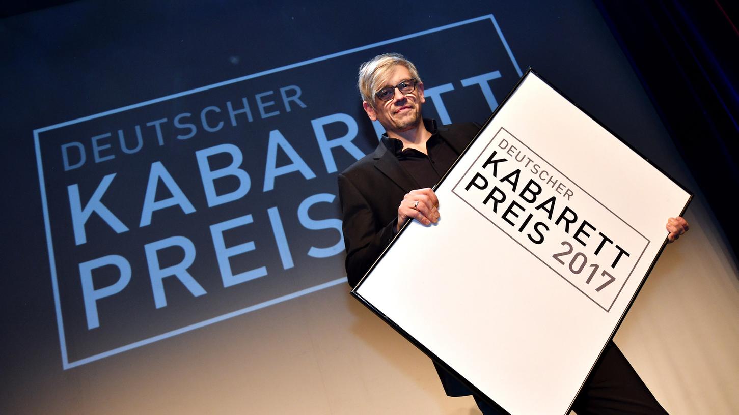 Bekam in Nürnberg den Deutschen Kabarettpreis verliehen: Kabarettist Mathias Tretter.
