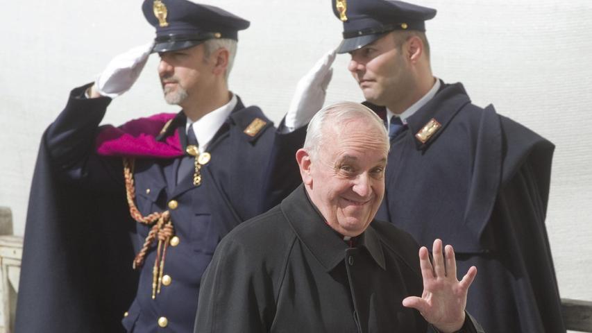 Kardinal Jorge Mario Bergoglio, kurz vor dem Konklave.