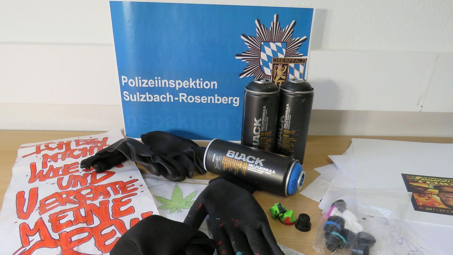 18-Jähriger Sprayer in Sulzbach-Rosenberg geschnappt