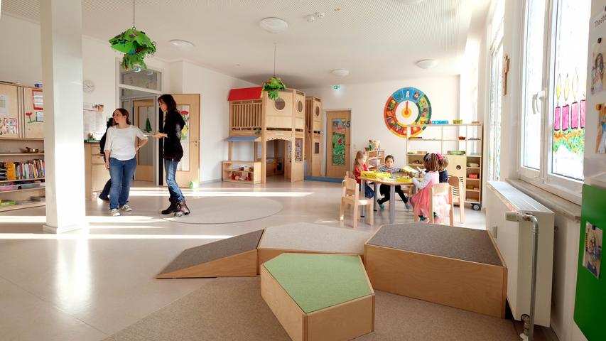 Ein Blick in den Kindergarten: Er bietet Platz für 25 Kinder.