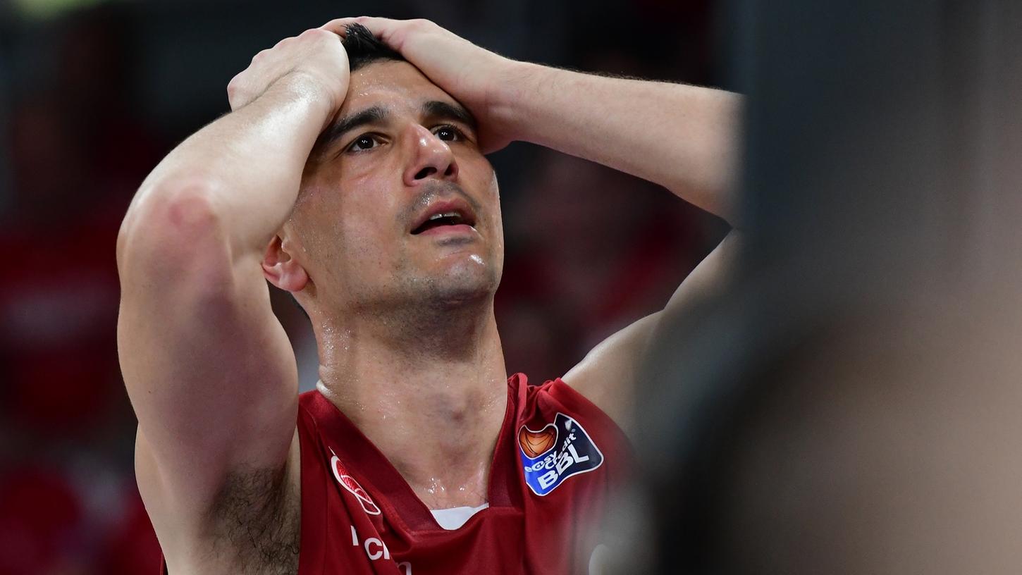Enttäuschung bei Nikolaos Zisis: Bamberg verlor das Pokal-Viertelfinale in München.