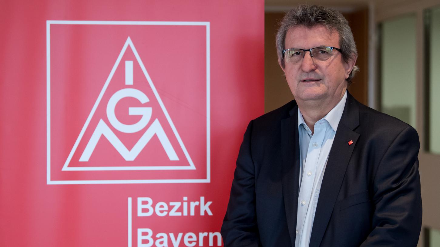 Jürgen Wechsler, Bezirksleiter der IG Metall Bayern, möchte seine Forderungen für die Beschäftigten um jeden Preis durchbringen.