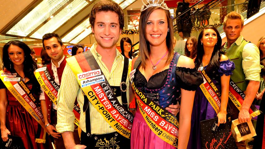 Was sonst noch so passiert im City-Point? Schönheitswettbewerbe, wie hier die Wahl zur Miss und zum Mister Bayern 2011.