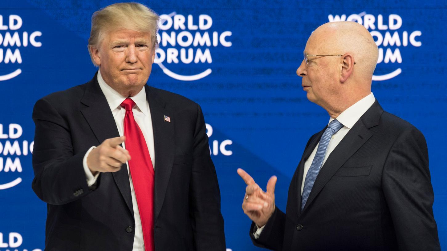 Donald Trump, hier mit dem deutschen WEF-Gründer Klaus Schwab, diskutierte mit mehr als 3000 Teilnehmern aus Wirtschaft, Politik und Zivilgesellschaft beim Weltwirtschaftsforum in Davos über die künftigen Pläne der Vereinigten Staaten.