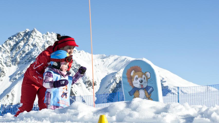 Das Skigebiet Schöneben ist auch für Familien mit kleinen Kindern ideal.