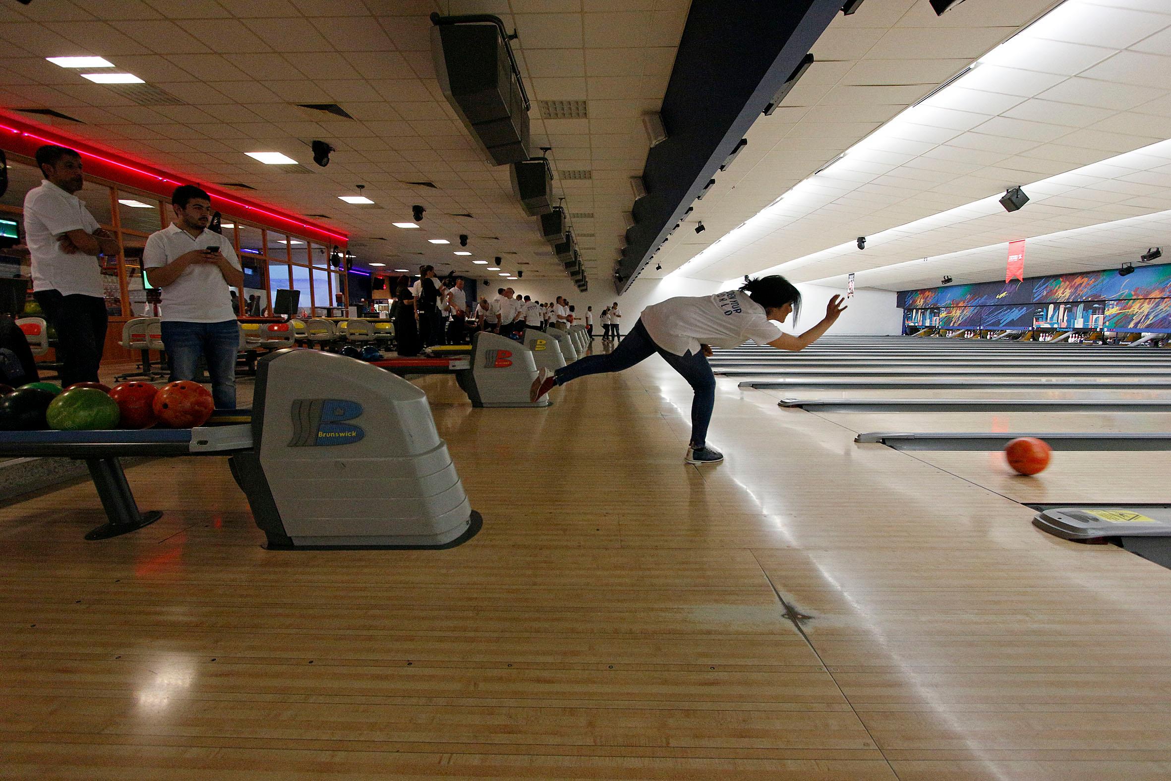 Seit jeher ist das Center beliebt für Firmenfeiern jeglicher Couleur. Hier ein Foto vom Turkish Airlines Bowlingabend.