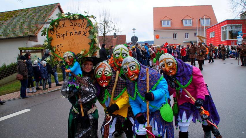 Narrenbaum krönt die Faschingszeit in Mitteleschenbach