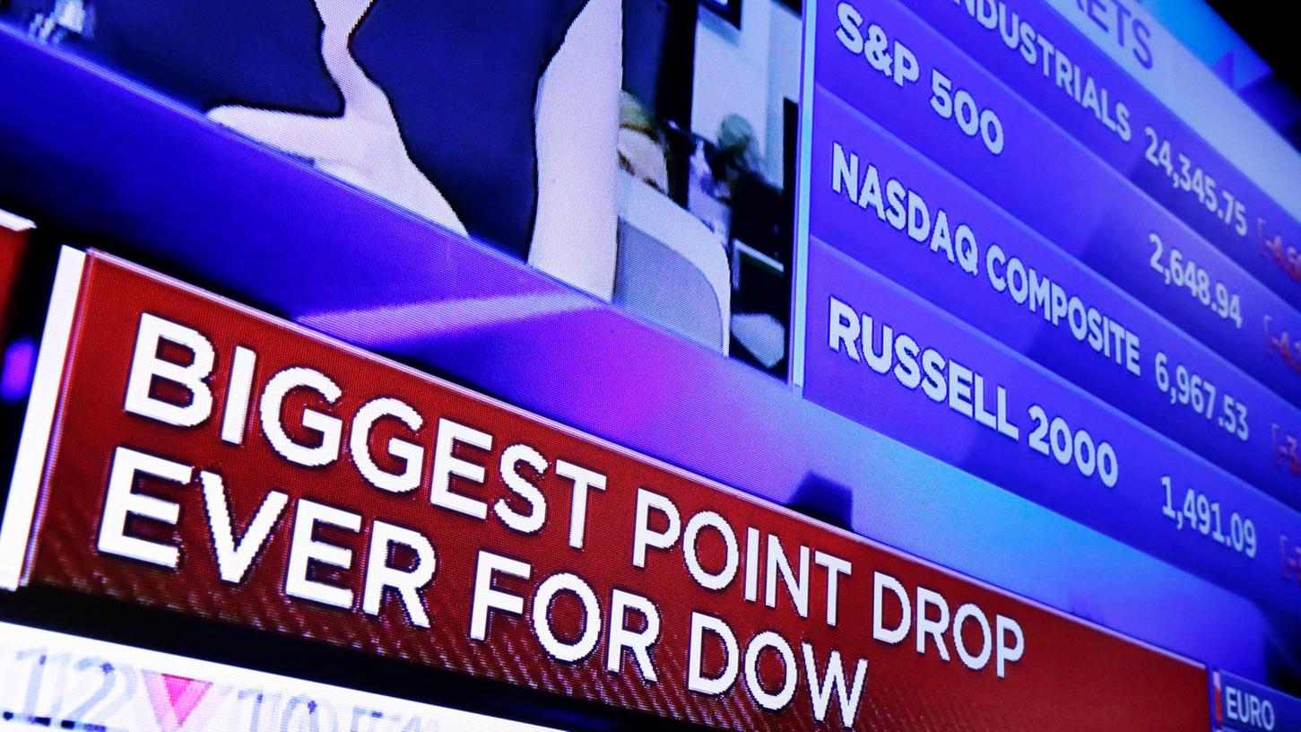 An der Wall Street ist zum Wochenstart Panik ausgebrochen. Der US-Leitindex Dow Jones Industrial sackte am Montag zeitweise um knapp 1600 Zähler ab und damit um so viele Punkte wie nie zuvor an einem einzelnen Handelstag.