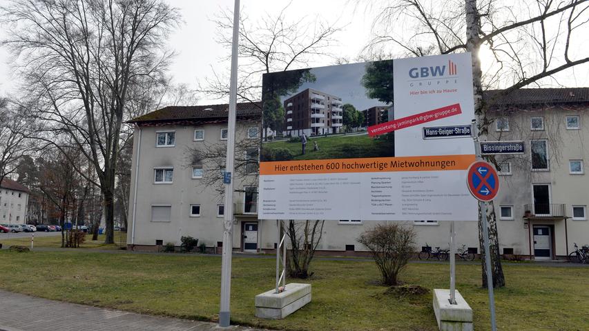 Im Areal zwischen Jaminer Straße und Paul-Gossen-Strasse ist im Februar 2018 zu beobachten, welche Kollateralschäden die derzeitige Nachverdichtung für die Bewohner der GBW-Häuser mit sich bringt.