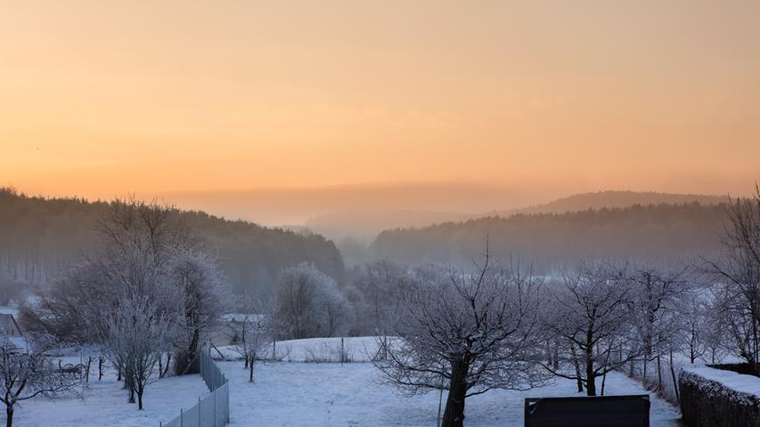 Ganz in weiß, klirrend kalt: Der Landkreis Forchheim im Winter 