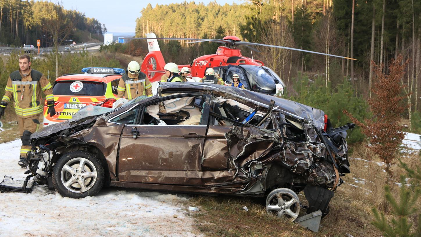 Oberfranken: Unfall auf A73 fordert zwei Schwerverletzte