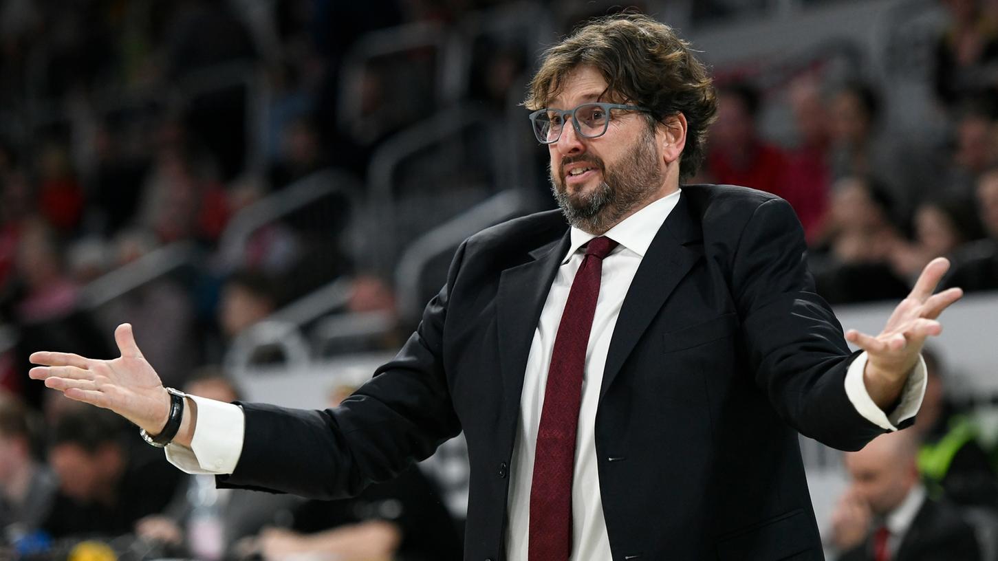 Steht in Bamberg offenbar vor dem Aus: Coach Andrea Trinchieri. Steht in Bamberg offenbar vor dem Aus: Coach Andrea Trinchieri.