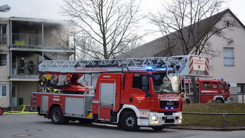 Brand in Asylbewerberunterkunft: Großeinsatz in Zirndorf