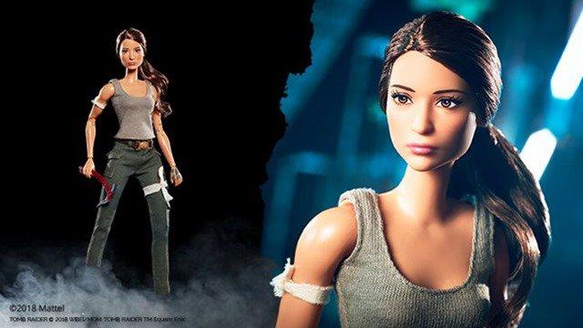Die taffe Abenteurer-Ikone Lara Croft aus der Videospielreihe Tomb Raider gibt es ab März auch als Barbie-Puppe - passend zum neuen Kinofilm.