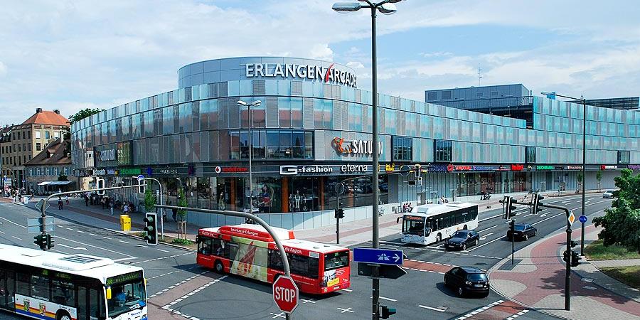 Die Arcaden in Erlangen: Gestern und heute