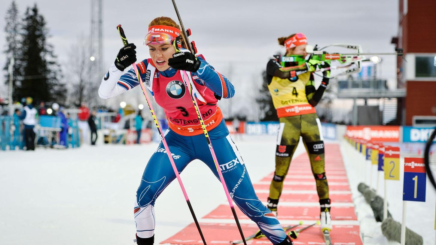 Vor allem der tschechische Biathlon-Star Gabriela Koukalova (vorne) sprach sich zuletzt für härtere Strafen für Dopingsünder aus.