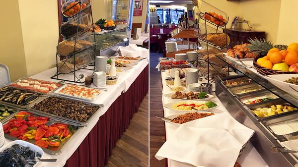 Ein buntes und saisonal angepasstes Brunchbuffet bietet an Sonn- und Feiertagen (von 10 bis 14 Uhr) das Literaturhaus an. Der Preis: 15 Euro für Erwachsene, 7,50 Euro für Kinder von sechs bis 12 Jahren. Neben Fisch-, Fleisch- und vegetarischen Gerichten und auch immer einer Suppe werden Croissants, unterschiedliche Brot- und Brötchensorten mit Käse- und Wurstspezialitäten aufgetischt. Wer es lieber süß mag: Es gibt auch Fruchtaufstriche und Desserts. Zudem können die Gäste zwischen verschiedenen Salaten und Antipasti wählen und sich die Frühstückseier je nach Wunsch zubereiten lassen. Auch glutenfreie Brötchen werden auf Anfrage und gegen Aufpreis angeboten.