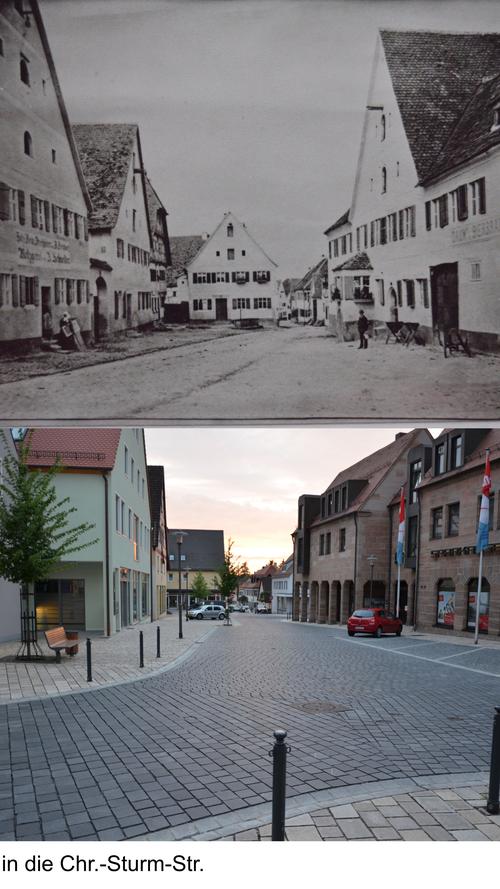 Nur wenige der Häuser auf dieser alten Fotografie der Christoph-Sturm-Straße stehen noch.