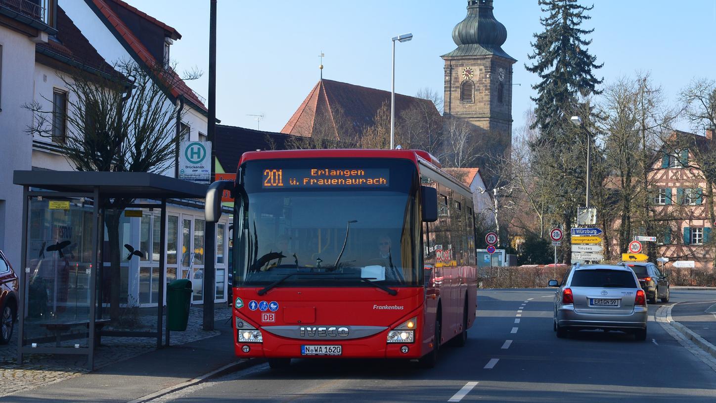 Buslinie 201 in Erlangen wird ausgebaut