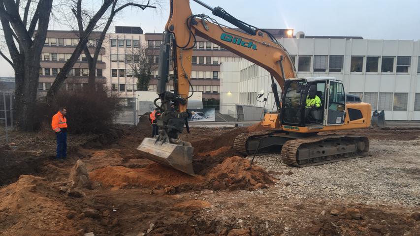 Bei Bauarbeiten: Weltkriegsbombe in Fürth gefunden