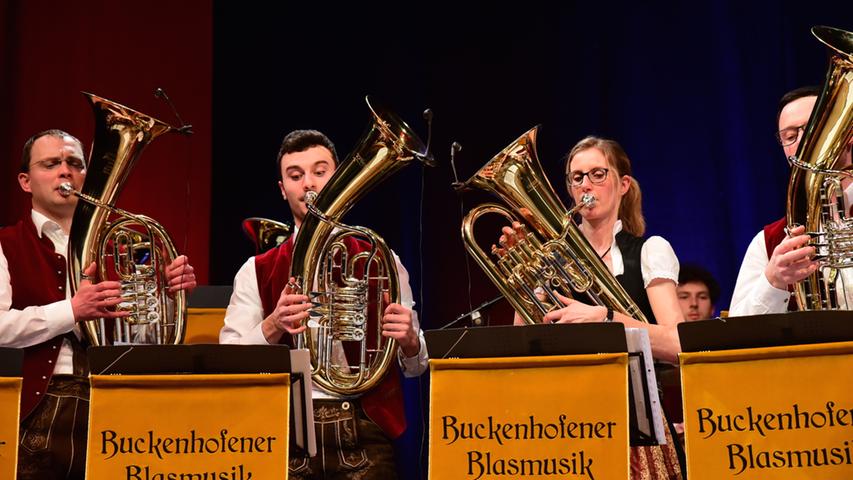 Rund 320 Besucher lauschten der Buckenhofener Blasmusik und ihren militärisch-böhmischen Klängen beim KulturPuls im Kolpingshaus.