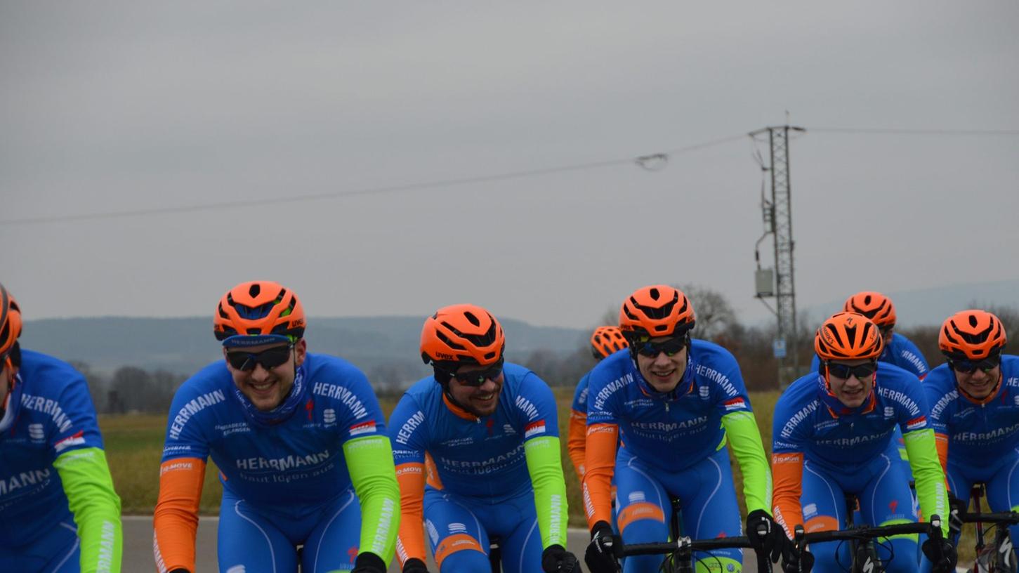 Das Radteam aus Baiersdorf bereitet sich in Kroatien auf die neue Saison vor.