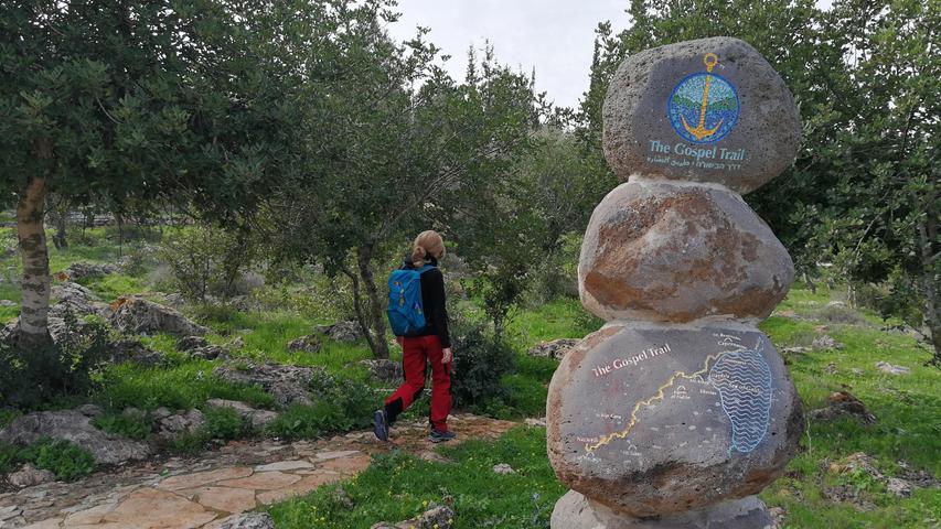 Der Gospel Trail startet in Nazareth. Die erste Etappe des 65 Kilometer langen Weges ...