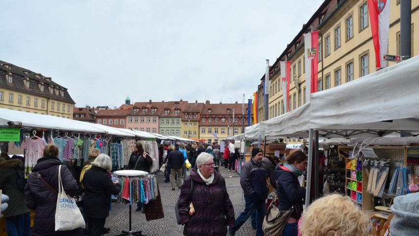 Bilder: So war der deutsch-holländische Stoffmarkt in Bamberg