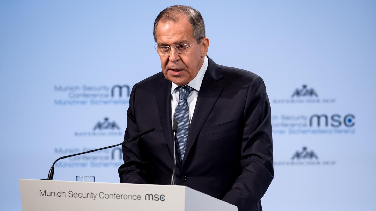 Der russische Außenminister Sergej Lawrow betont: "Russland ist nicht schuldig".
