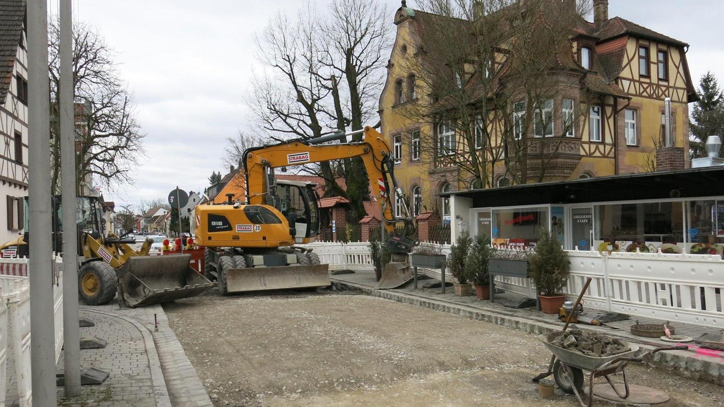 Sperrung: Hauptstraße in Heroldsberg wird saniert
