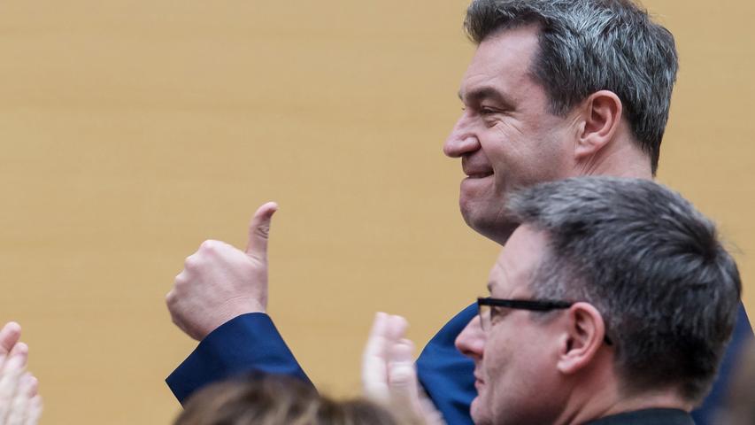 Markus Söder: Bilder von der Wahl im Landtag