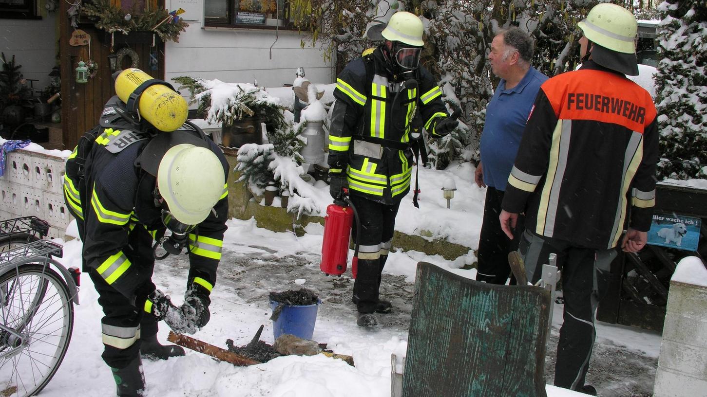 Rettungskräfte in Dittenheim im Einsatz