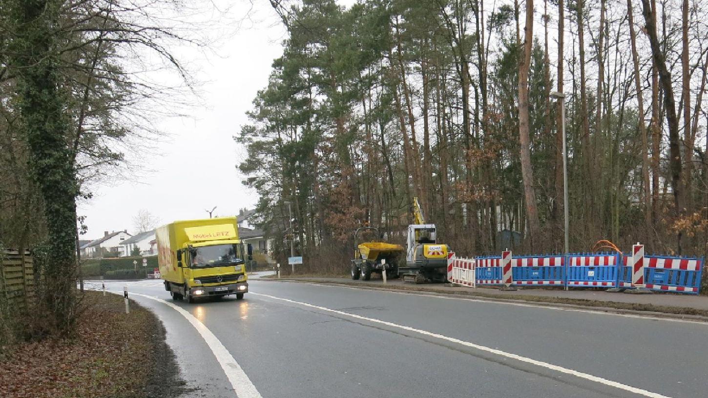 Einfallstraße nach Erlangen gesperrt