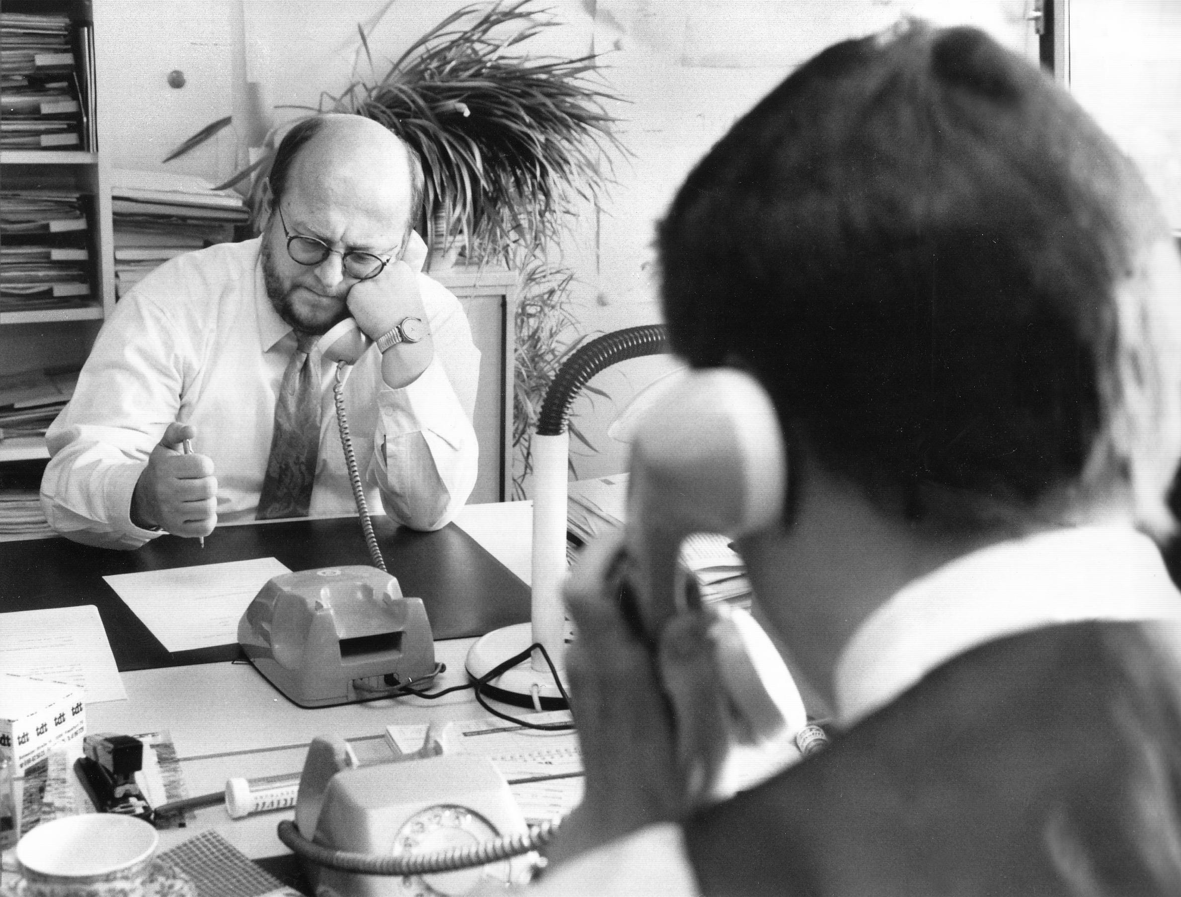 Das Redaktionsteam wächst: Im Jahr 1981 liegt die Zahl der Mitarbeiter im Verlag Nürnberger Presse und im Druckhaus bei 1.715.