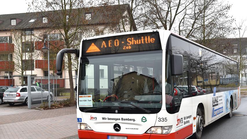 Das AEO-Shuttle, eine Idee von Bamberger Bürgern, bietet den Bewohnern die Möglichkeit, wichtige Ziele in Bamberg anzufahren. Der Service kostet die Bewohner 20,- Euro im Monat.