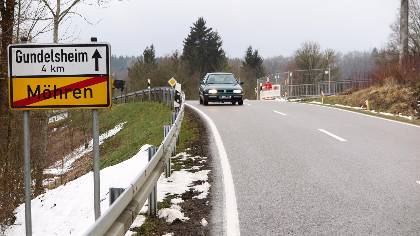 Straße Möhren-Gundelsheim bis Mitte Mai gesperrt
