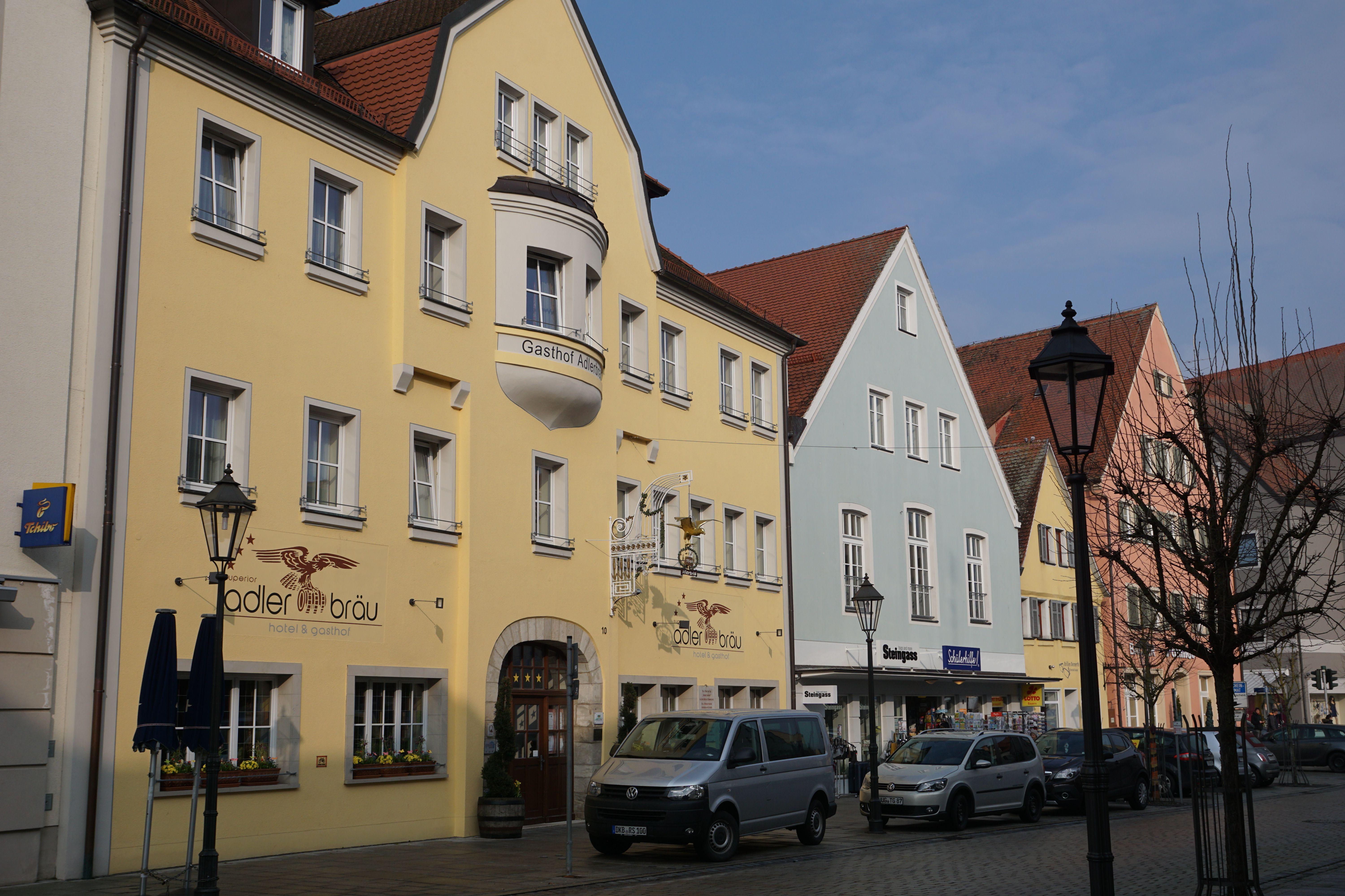 Der Gasthof Adlerbräu heute mit frisch renovierter Fassade.