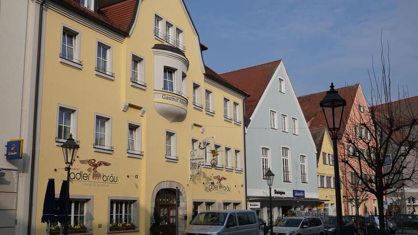 Der Gasthof Adlerbräu heute mit frisch renovierter Fassade.