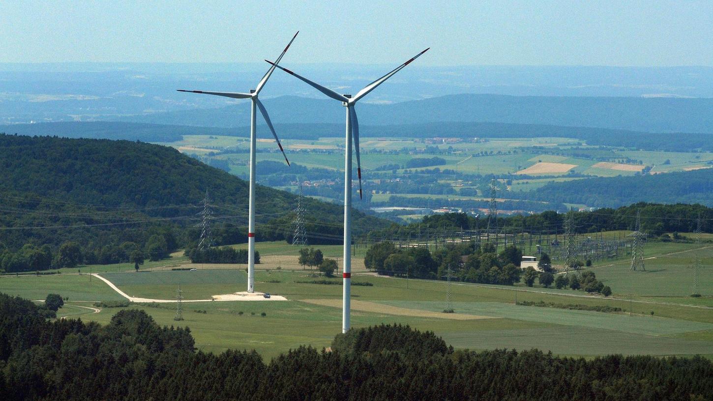 Die Windkraftanlage bei Würgau ist Teil der "grünen Strategie" der Stadtwerke Erlangen.