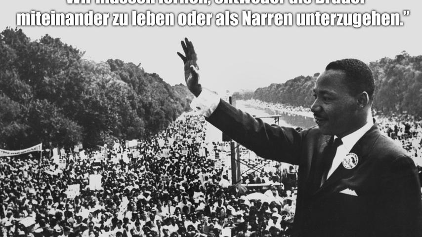 Die wichtigsten Zitate von Martin Luther King