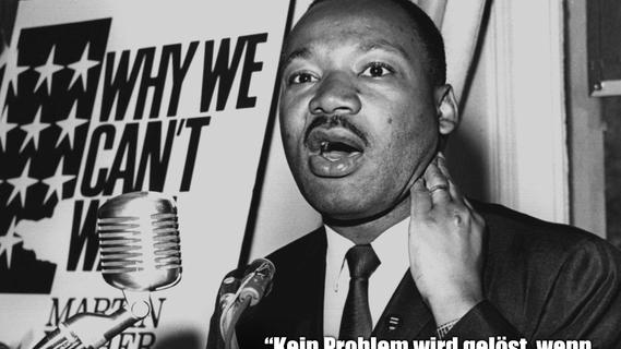 Die wichtigsten zitate von martin luther king Die wichtigsten Zitate von Martin Luther King - Politik | Nordbayern