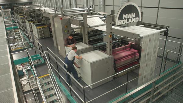 Das Druckhaus bietet auf 18 Metern in die Tiefe eine Produktionsfläche von 4600 Quadratmetern: Neben dem Imax-Kino die damals tiefste Baustelle der Stadt.