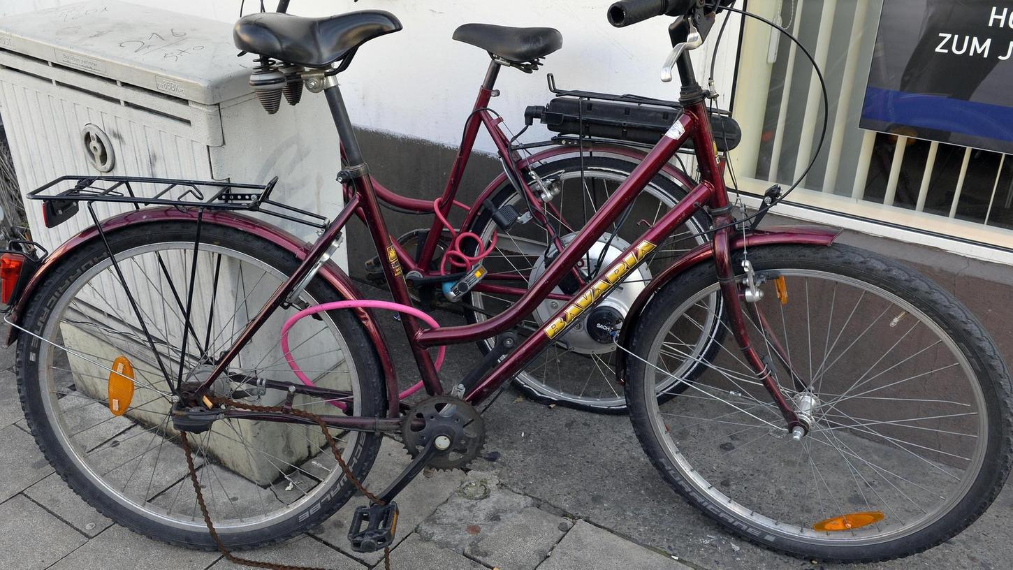 Ein Ärgernis: Fahrradleichen in Erlangen