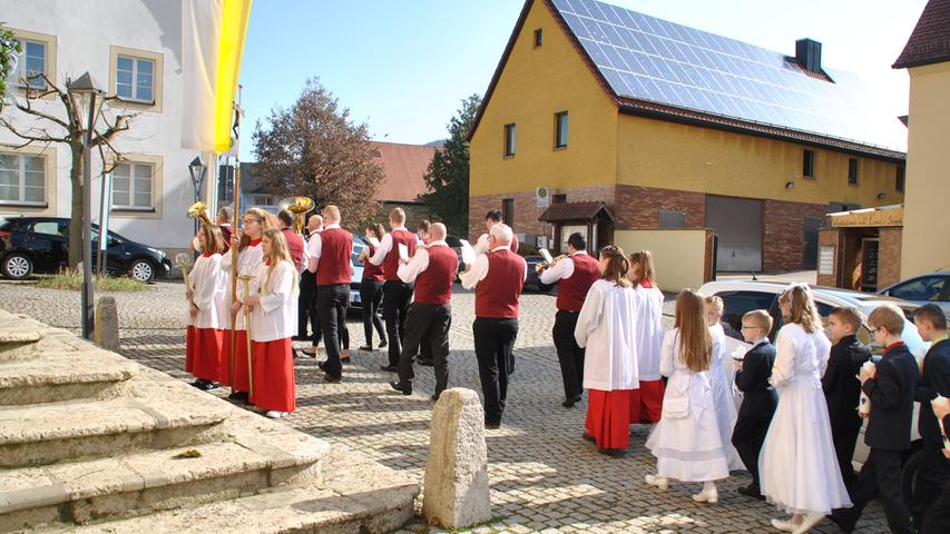 Erstkommunion bei strahlendem Sonnenschein in Pretzfeld