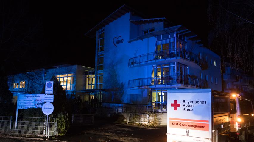 Zimmerbrand in Rother Pflegeheim: Niemand wurde verletzt
