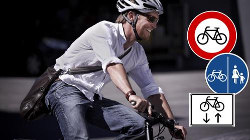 Auf diese Verkehrszeichen müssen Radfahrer achten