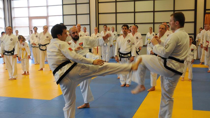 Taekwondo beim ASV: Der Großmeister machte es vor