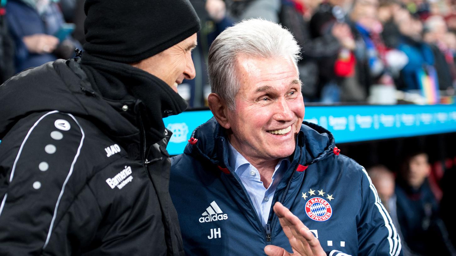 Geht es nach Leverkusens Heiko Herrlich, holt sein Münchner Trainerkollege Jupp Heynckes höchstens das Double.