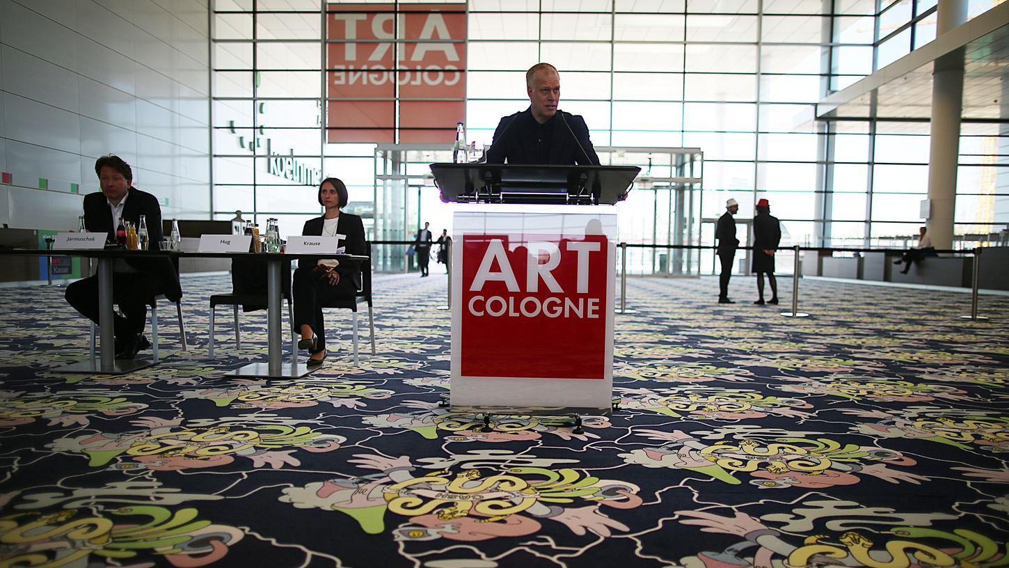 Daniel Hug, Direktor der Art Cologne, spricht zur Eröffnung der größten deutschen Kunstmesse. Sie findet vom 19. bis 22. April in Köln statt.