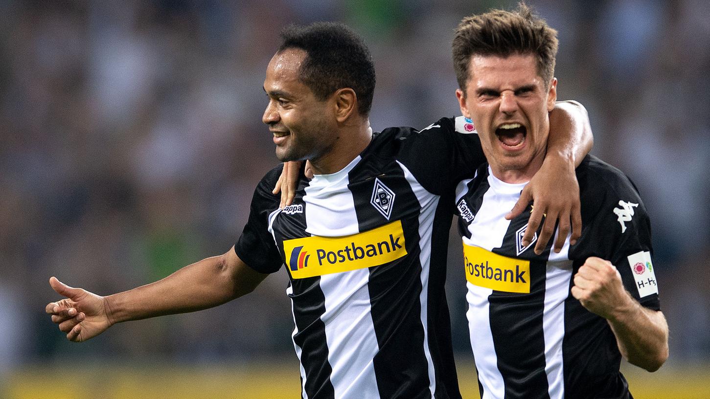 Drei wichtige Punkte für den internationalen Wettbewerb: Borussia Mönchengladbach freut sich über den 3:0-Sieg gegen den VfL Wolfsburg.